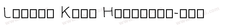 Little Kids Handwrit字体转换